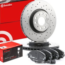 BREMBO Bremsenset Vorne Bremsscheiben Beläge für VW TIGUAN (5N) Touran (5T1)