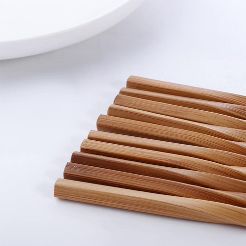 Reusable Pointed Chopsticks Tableware Fried Dough Twists Bamboo Chopsticks - Picture 2 of 8