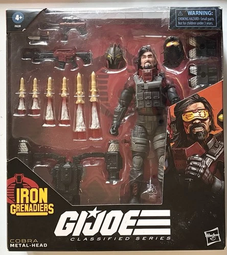 G.I. JOE Classified Series Action Figure #118 COBRA METAL-HEAD READ DESCRIPTION
