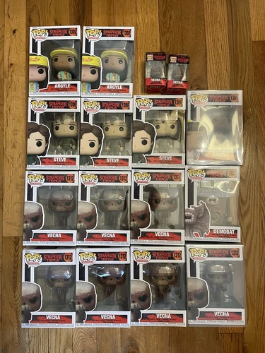 14 Stranger Things Pop Funko Figures from Season; Vecna Steve Argyle Erica 