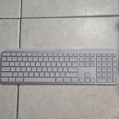 Logitech MX Keys S for Mac Wireless Bluetooth Keyboard Silver QWERTY Aluminum