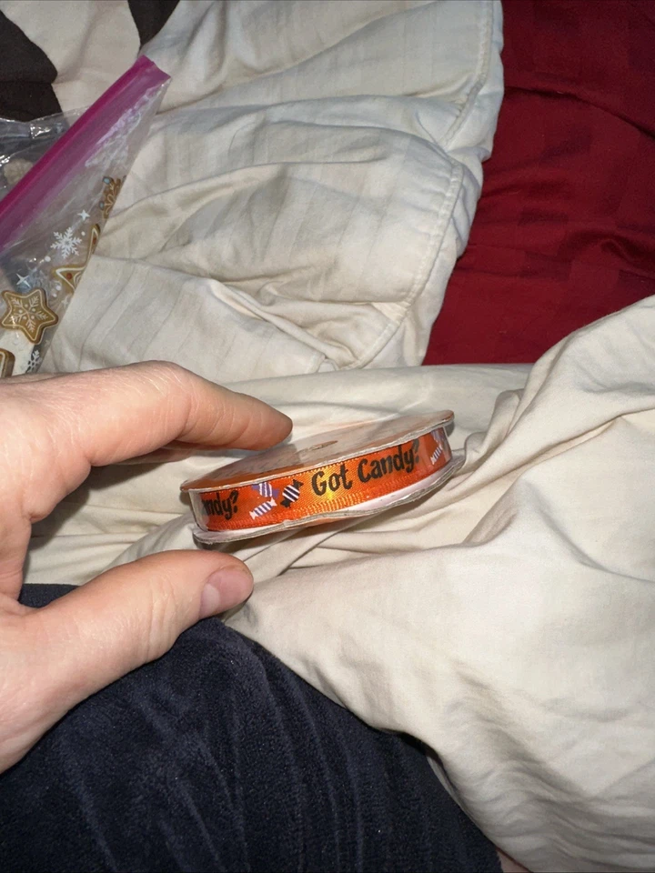 Halloween Skull Ribbon And Got Candy Ribbon Two Different - Image 4 of 4