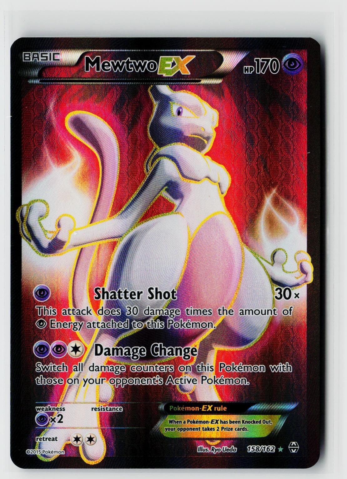 Pokemon XY - BREAKthrough #158/162 Mewtwo EX (158 Full Art)
