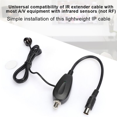 IR+RF Emitter Infrared Extension Cord Remote Extender Cable For Video Fit