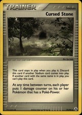 Cursed Stone Uncommon EX Legend Maker 72/92 Stadium Pokemon Card