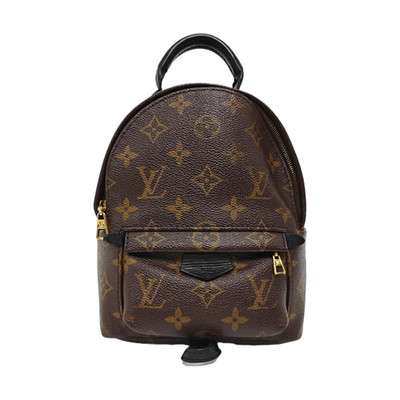 Louis Vuitton Palm Springs Mini Brown Coated Canvas Monogram - Good #1PBJLAG