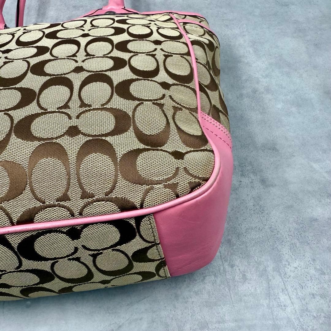 COACH Patchwork Flower Tote Bag Multicolor Leathe… - image 8