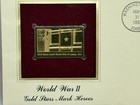 1993 FIRST DAY ISSUE WORLD WAR II  GOLD STARS MARK HEROES 22K GOLD STAMP REPLICA — photo 2