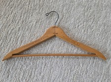 Vintage President Hotel Motel in Atlantic City wooden suit coat garment hanger