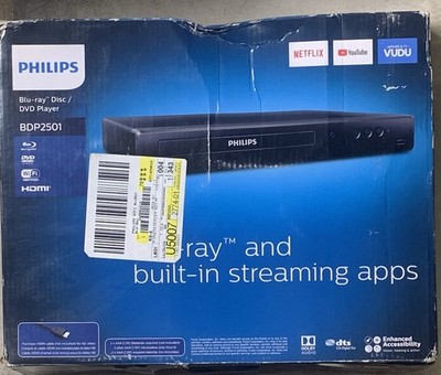 Philips BDP2501/F7 Blu-ray Player - Black -remote,HDMI