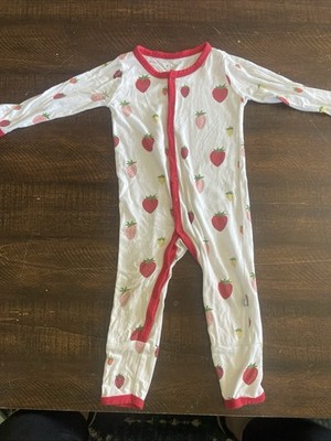 Kyte Baby 6-12 Month Strawberry Print Pajamas