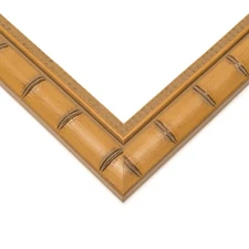 8x24 Light Brown Bamboo Real Wood Picture Frame Width 1.5 inches | Interior Fram