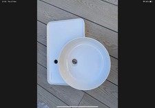 Vitra Voyage Countertop Or Wall Hung Basin 54x51cm With Ceramic Waste