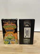 Vintage TMNT Sewer Heroes VHS Michelangelo 1993 Family Home Ent
