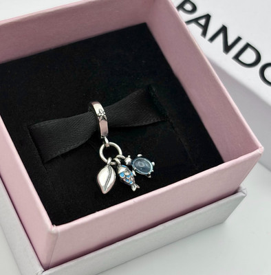 PANDORA #791697C01 Fish Sea Turtle & Conch Triple Charm WITH BOX