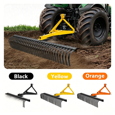 #ad 3 Point 60#x27;#x27; Landscape Rock Rake For Cat 1 Tractor Attachment Soil Gravel Lawn $324.82