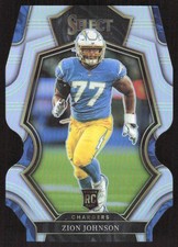 8185J 2022 Panini Select #156 Zion Johnson Silver Prizm Die Cut