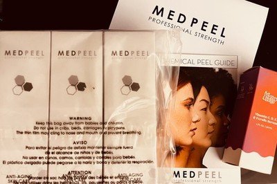 Medpeel Chemical Peel Kit 50% AHA & Vitamin C +  BONUS Vita C,B,E Ferulic Serum