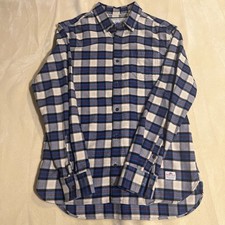 Penfield Shirt Mens M Flannel Plaid Y2K Grunge Utility Workwear 00s Made in USA