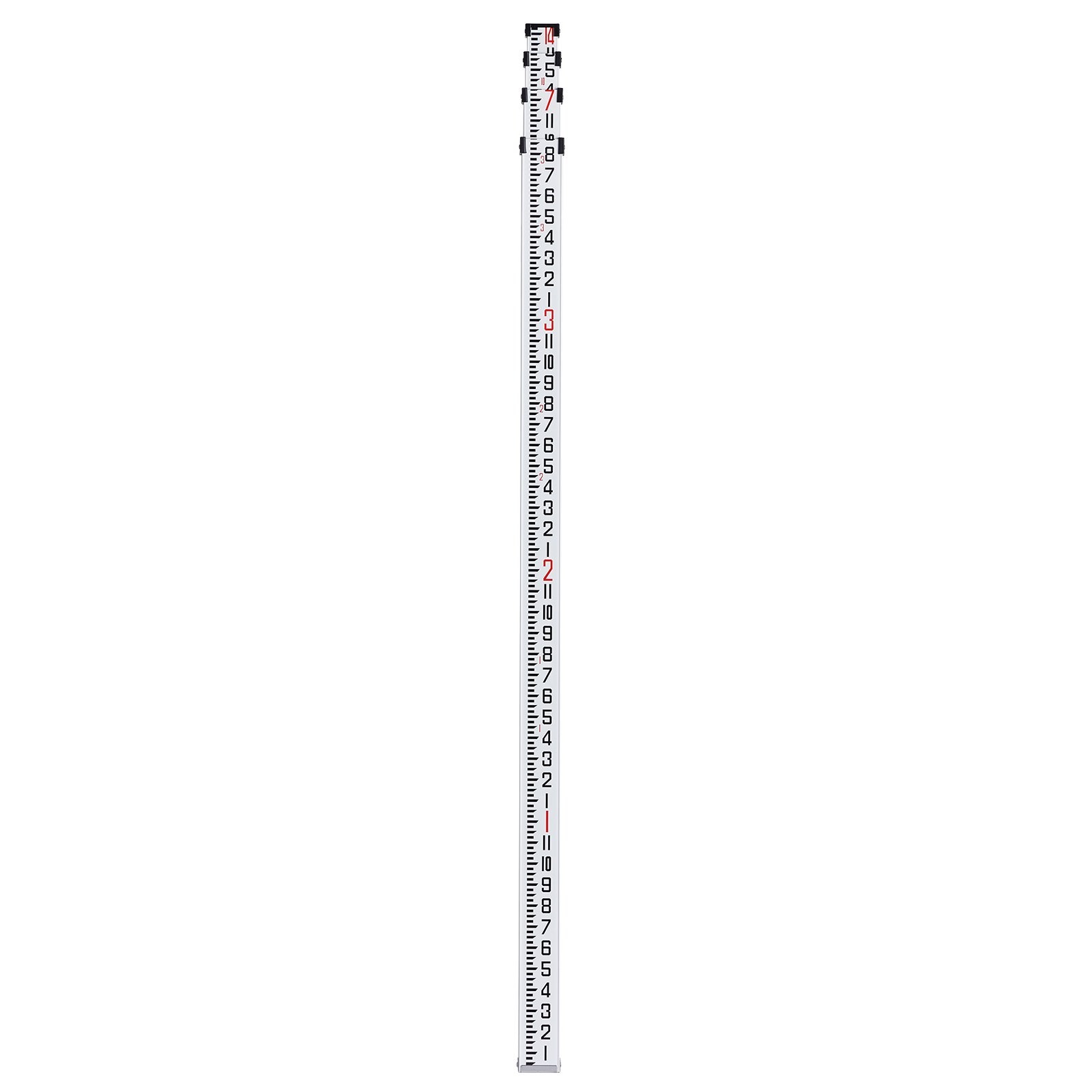 VEVOR Measuring Rod 14-Feet/8ths 4 Sections Telescopic Grade Rod 1/8in ...