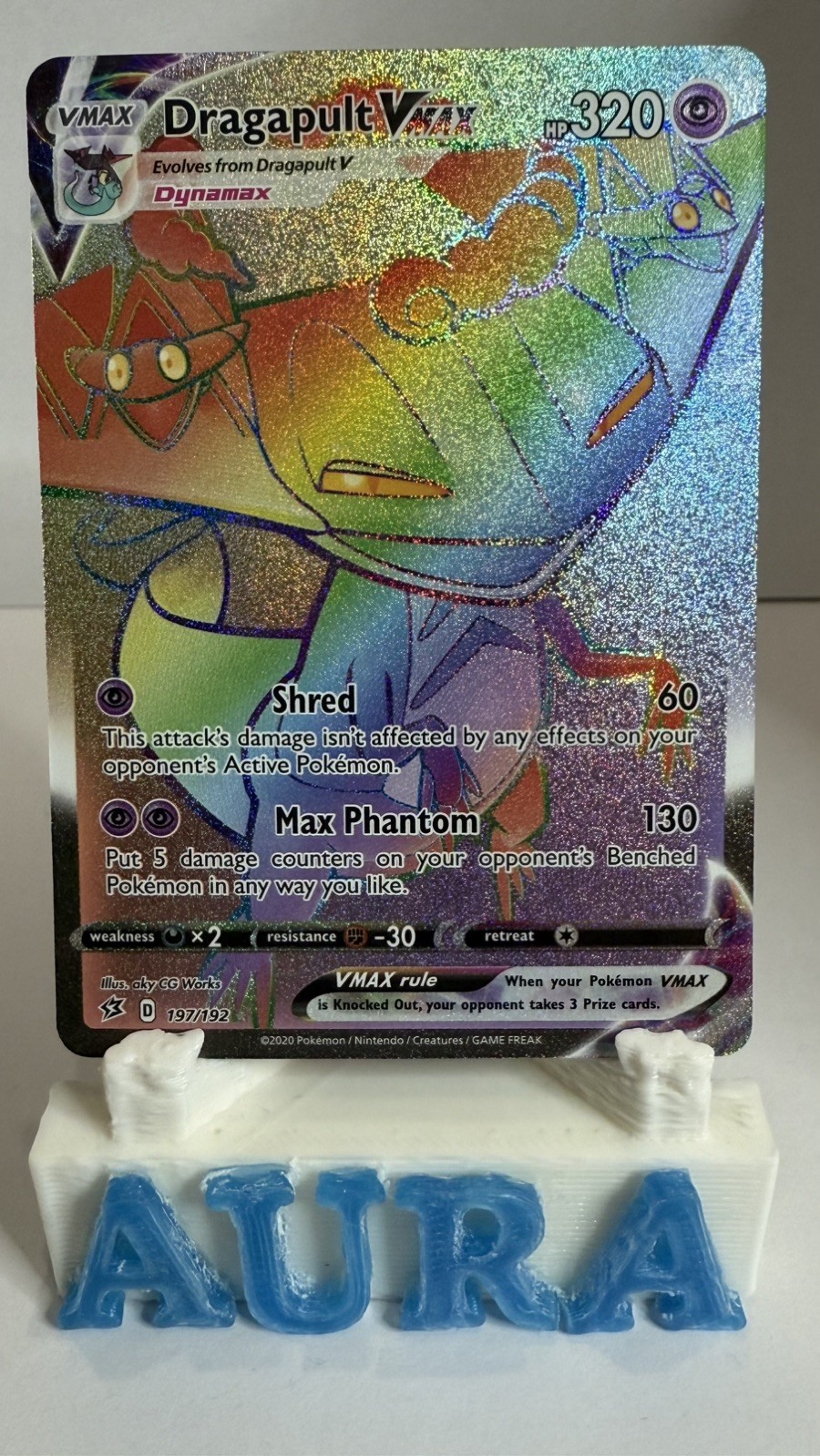 Dragapult VMAX 197/192 Secret Rainbow Rare Rebel Clash SWSH02 Pokemon TCG NM