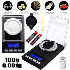 100g Mini Digital Waage 0.001g Feinwaage Taschenwaage Juwelierwaage Goldwaage