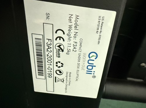 Cubii Jr F3a2 Under Desk Elliptical With Built in Display Monitor - Picture 2 of 7