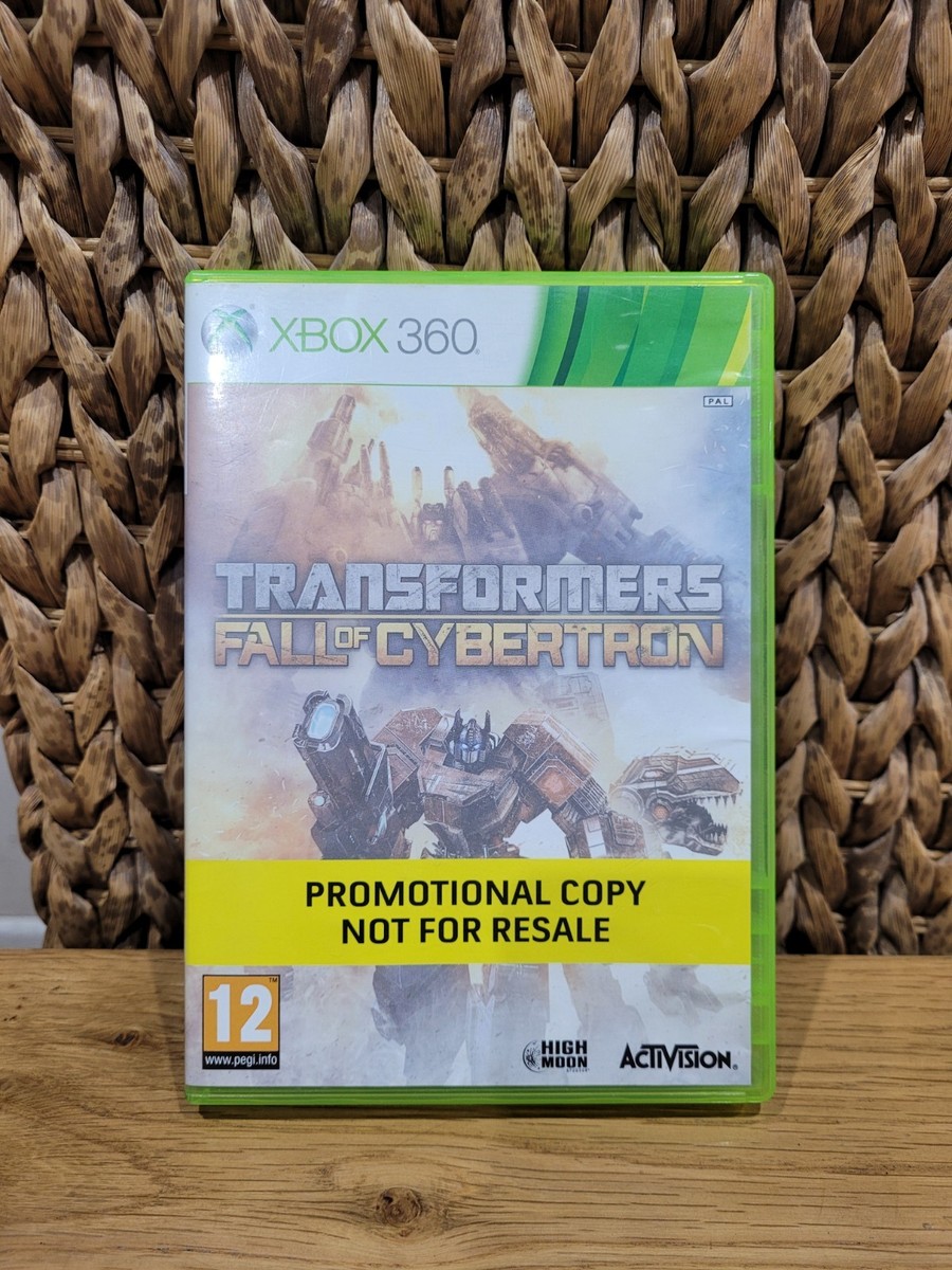 Transformers Fall of Cybertron Xbox 360 Game Promotional Copy Rare
