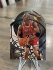 MICHAEL JORDAN 1995 FLEER METAL #4 MAXIMUM METAL DIE CUT FOIL INSERT BULLS MJ