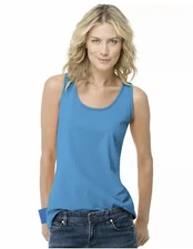 Lot Of 3 Brand New Hanes Womens Scoop Neck Tank Top Blue SIZE SMALL Shirt