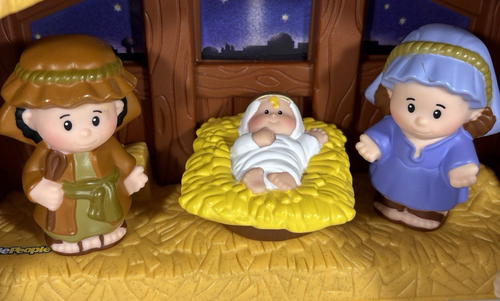 Fisher Price Little People Kinderkrippe 1. Weihnachten 12-teilig - Bild 4 von 16