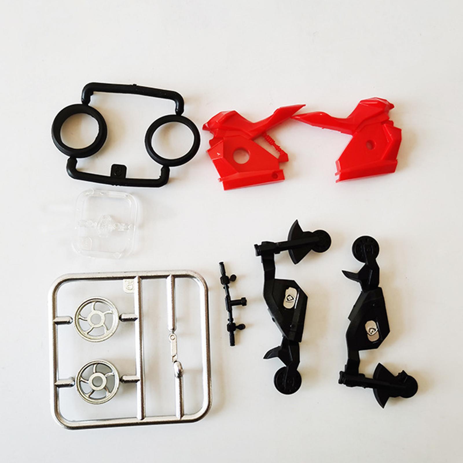 6 Pieces 124 Scale Electric Motorcycle Model Kits Adults Gift DIY