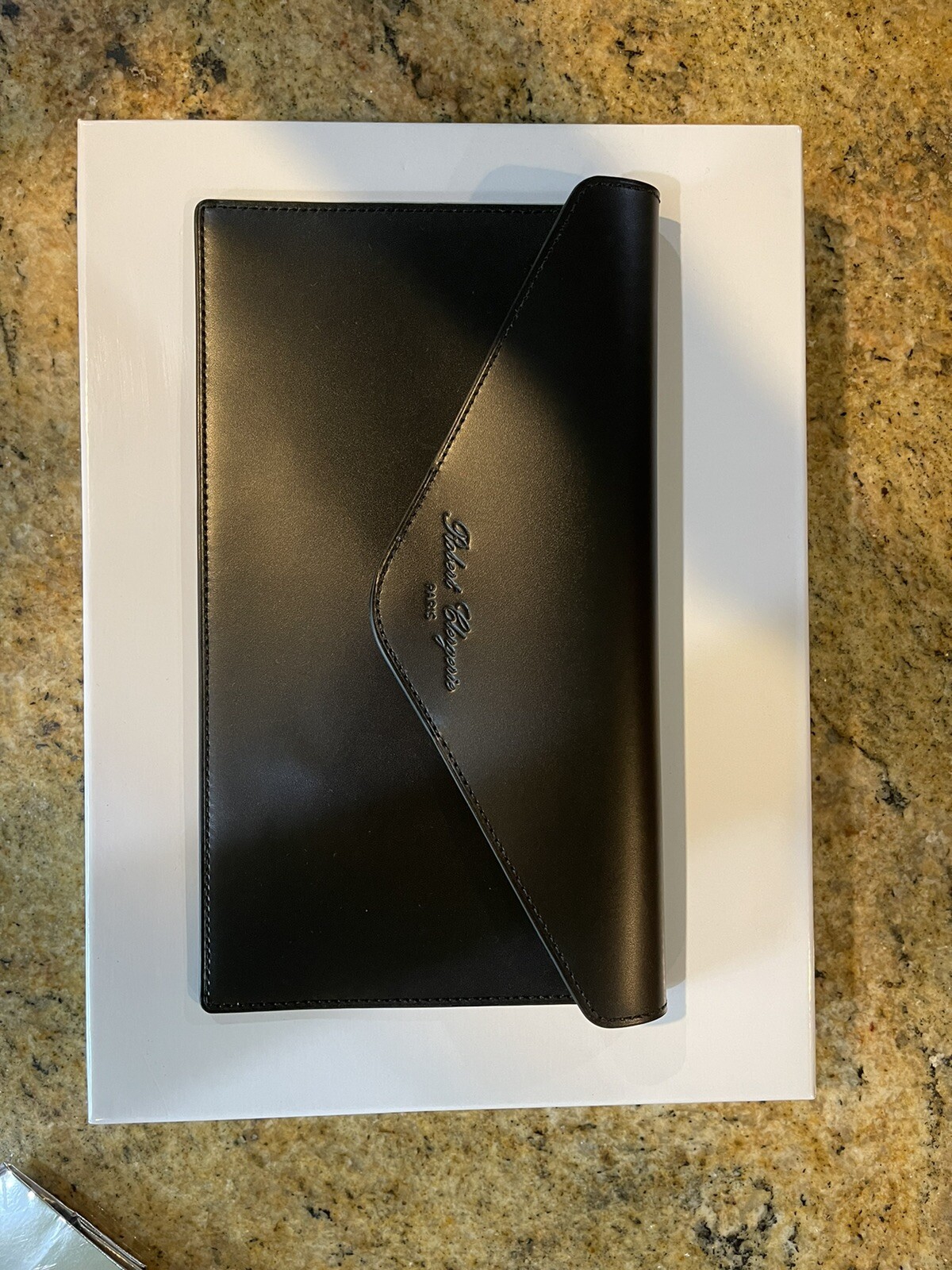 Authentic Robert Clergerie Leather Passport Holder New-image