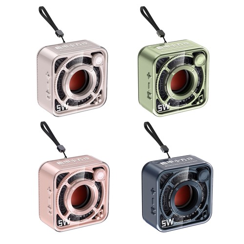 Haut-parleur sans fil transparent Mecha compatible Bluetooth 5.1 Chargement USB