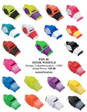 FOX 40 BRAND SONIK BLAST CMG WHISTLE + FREE LANYARD