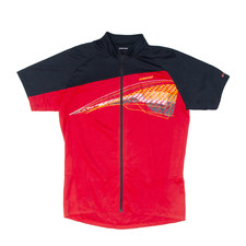 Maillot De Cyclisme ZIENER À Zip Complet Pour Homme Rouge XL