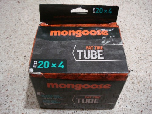 Mongoose Fat Tire Inner Tube 20 x 4 Inch Tube Bicycle w/Schrader Valve - Picture 1 of 3