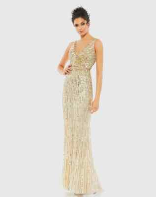 Mac Duggal Sequin Embellished Sleeveless Evening Gown-Size 8 - (LK#166 A )  | eBay