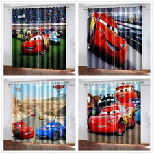 Cars Lightning Mcquee Blickdicht Vorhänge Ösen Verdunklung Vorhang Gardine 2er