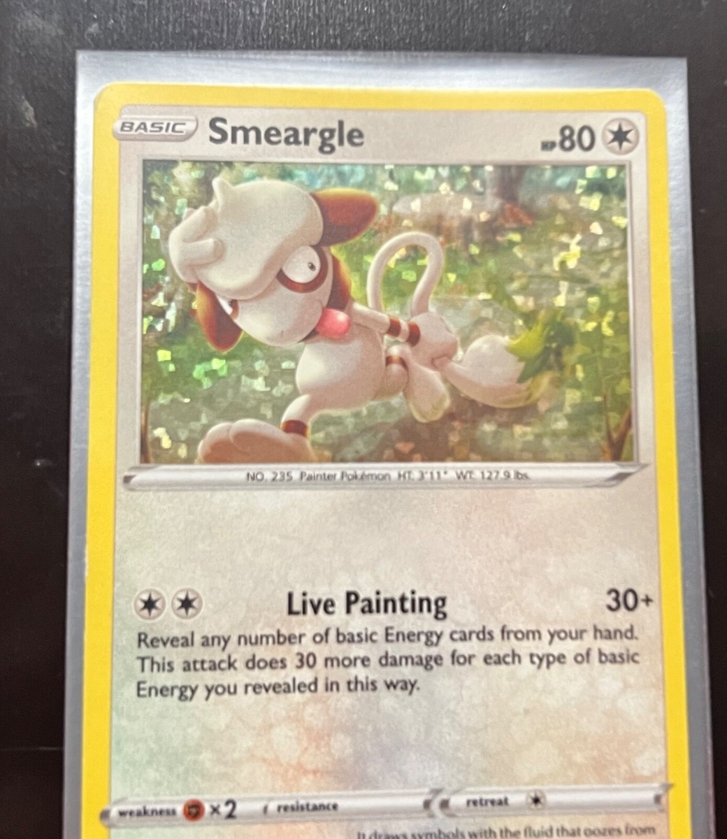 smeargle holographic pokemon card value Lv.27 No.235 Old Back Holo Rare NM-EX Japanese s and Smeargle was in play during that attack Pokmon TCG Smeargle McDonald's Promos