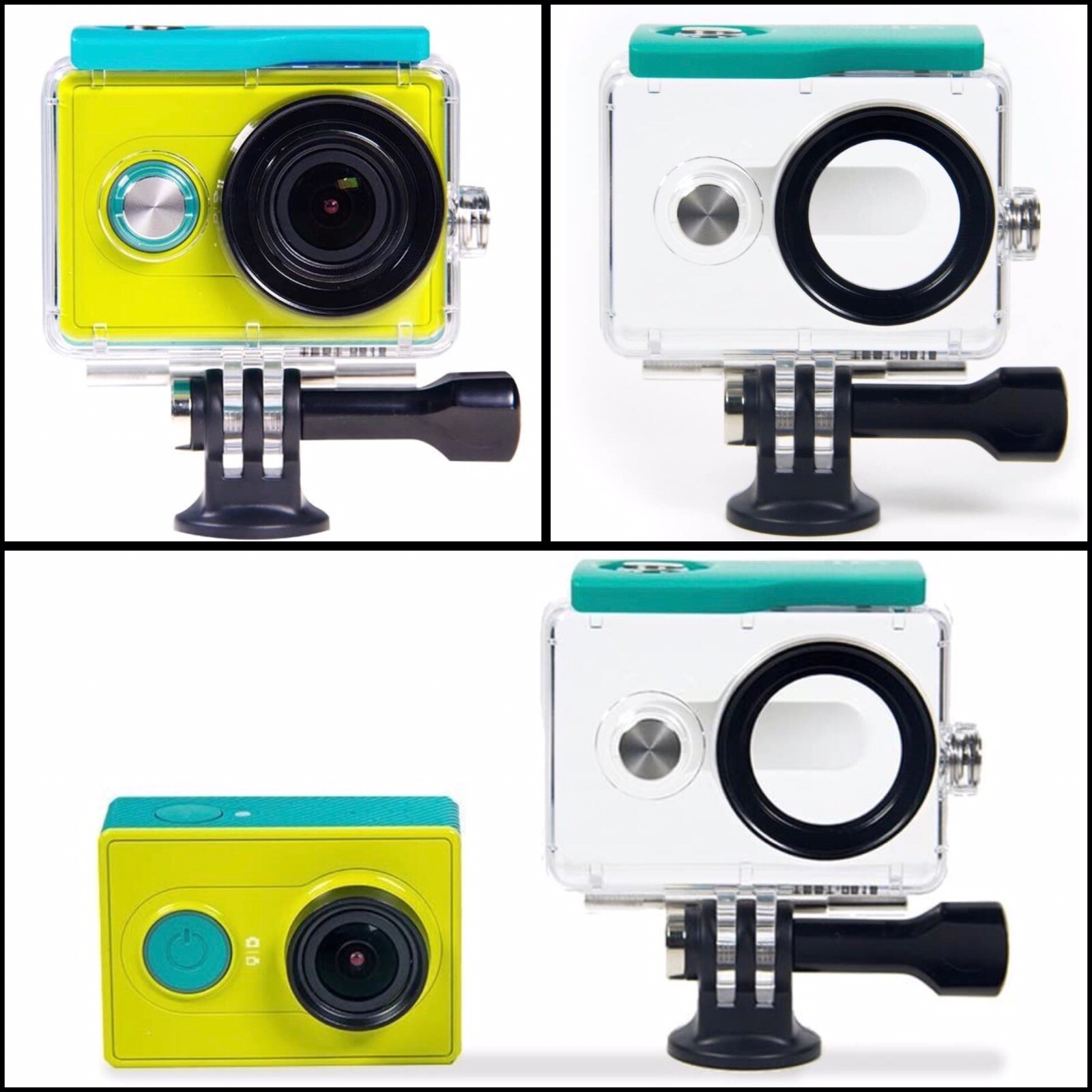 YI Action Camera Waterproof Case Color: Green BRAND NEW SEALED BOX-image