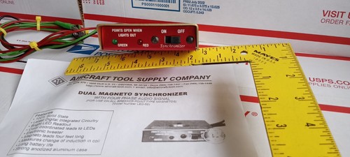 ATS DUAL MAGNETO SYNCHRONIZER TIMING LIGHT AIRCRAFT BENDIX SLICK TESTED GOOD US - Picture 2 of 7