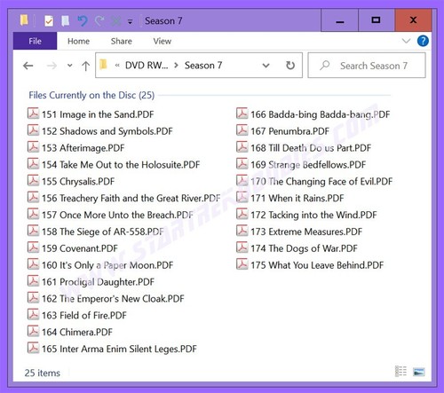 SCRIPT CD Star Trek: Deep Space Nine TODOS los episodios de las siete estaciones en formato PDF! - Imagen 7 de 7
