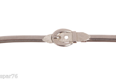 Vintage Accessocraft Snake Chain Belt Silver Skinny Minimalist MCM Boho 24 inch Vintage NYC Accessocraft Silver Tone Metal Belt or Necklace  main image 3