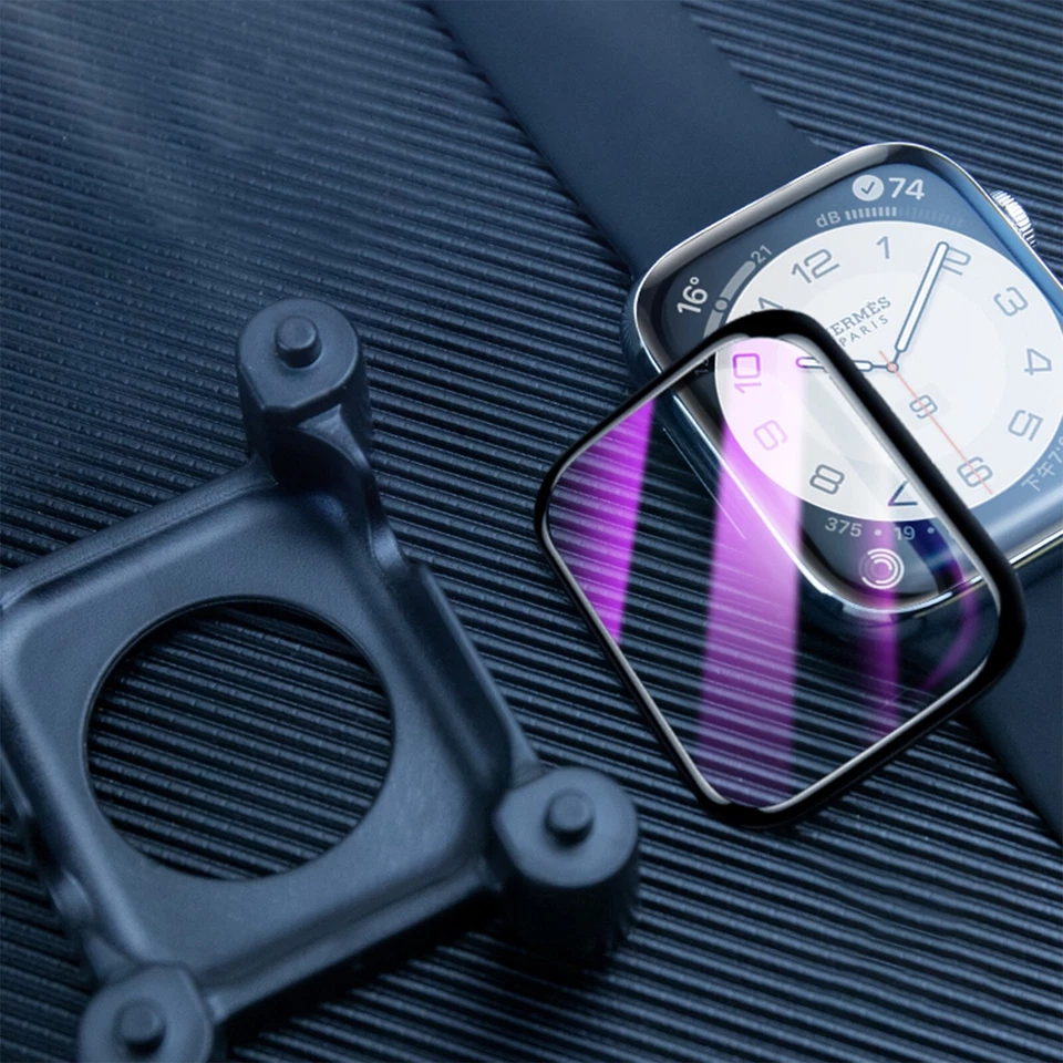 2PCS Screen Protector+Install Kit For Apple Watch Series 10/9/8/7/6/5/4/Ultra  - Image 2 of 4