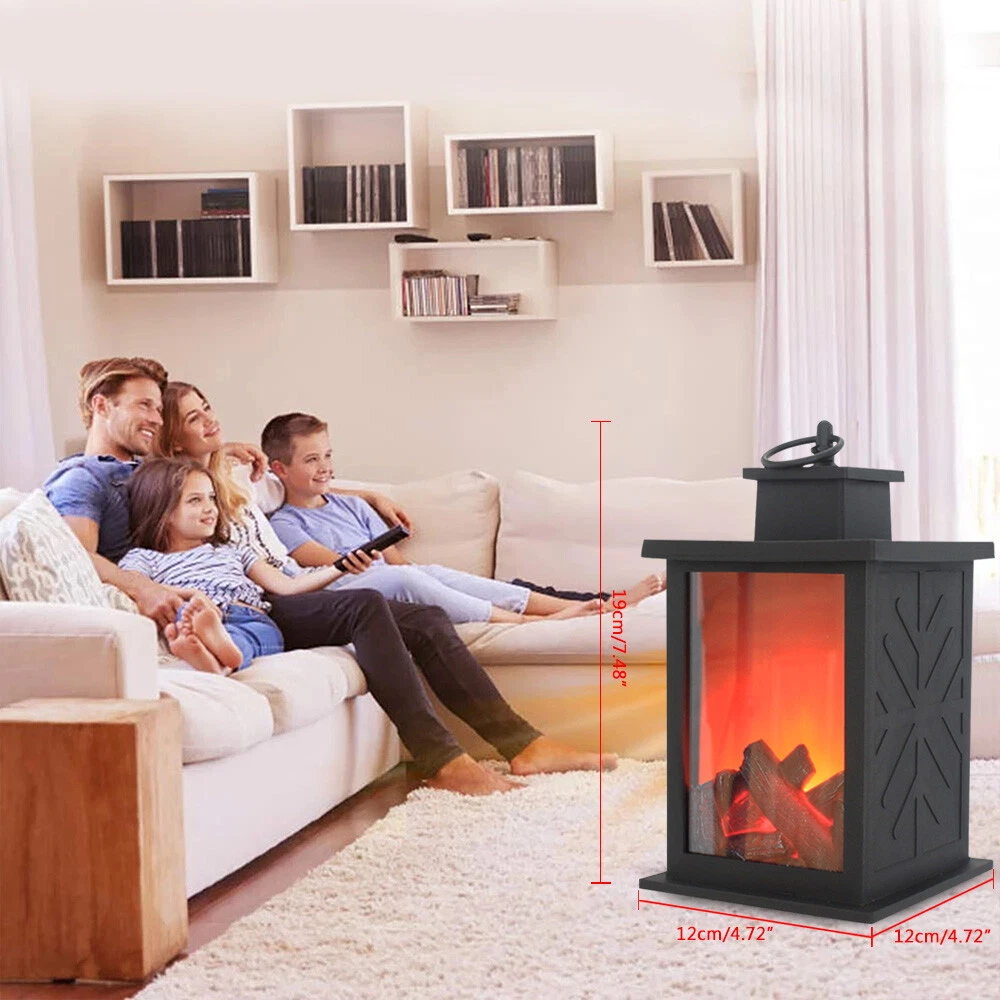 Portable Electric Fireplace Light Hung Simulated Flame Lamp Living/Dining  Room | eBay
