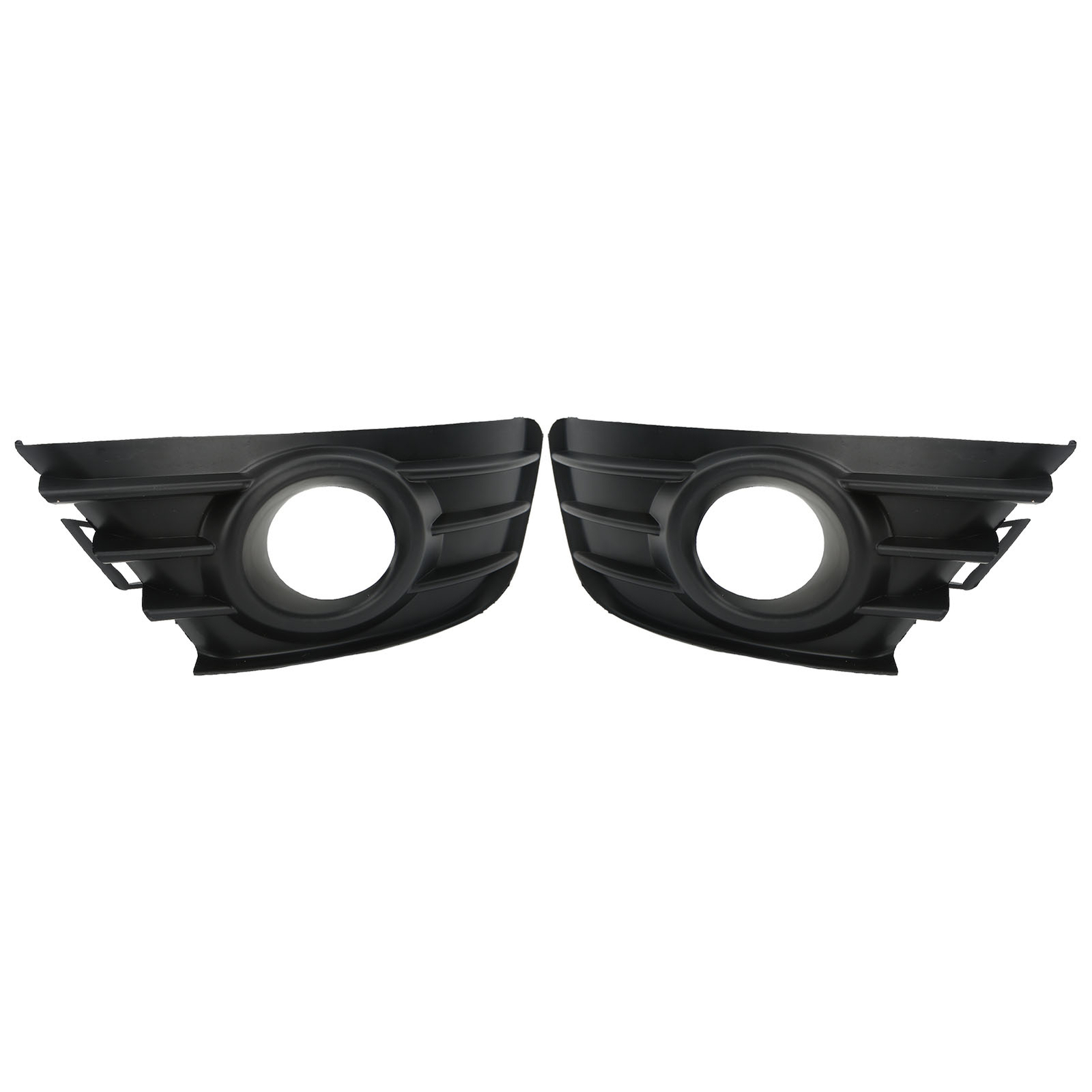 1 Pair Front Bumper Fog Light Grille Black Fog Lamp Cover Trim