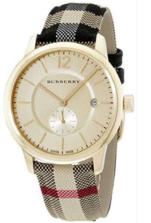 Burberry The Classic Horseferry Check 40mm Honey Stainless  display picture 2