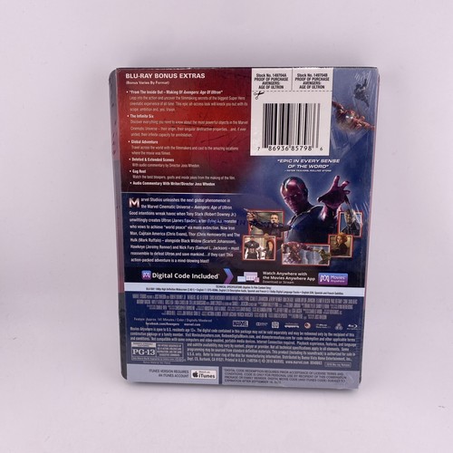Avengers Age Of Ultron Steelbook (Blu 2015) Best Buy Exclusive Brand New - 第 3/5 張圖片
