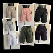 Women's Ladies Comfy Stretch Cotton Mix Cherry Berry Shorts Sizes 10 - 24